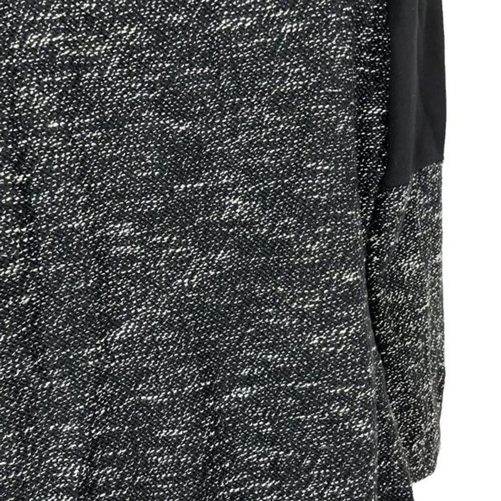BNCI Women's Black & White size Large Open Cardigan Sweater Asymmetrical Jacket - Picture 13 of 16